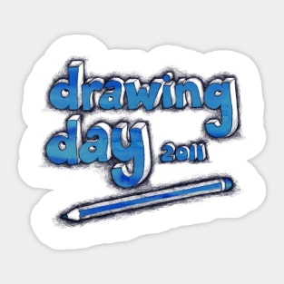 Drawing Day Tee 2 Sticker